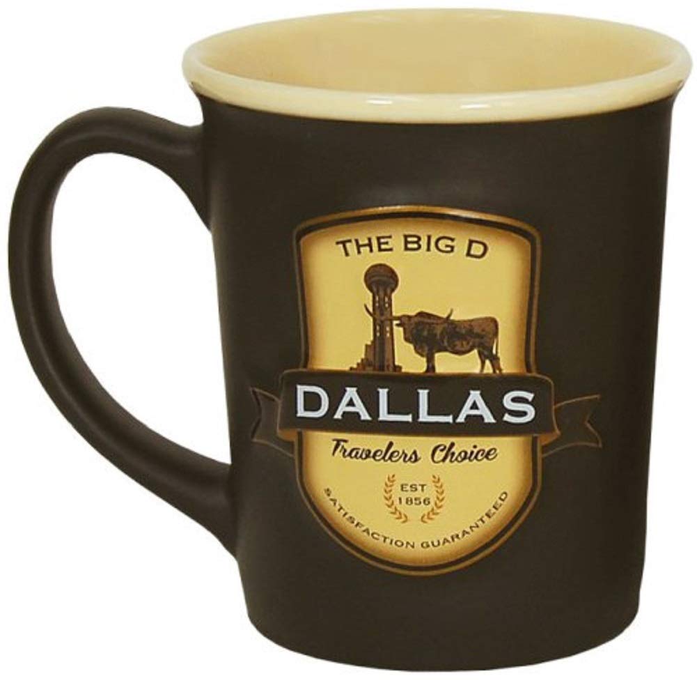 Americaware Dallas 18oz. Emblem Coffee Mug