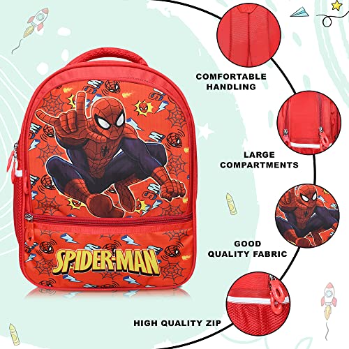 Image of Stylbase Cartoon Printed School Bag for Boys and Girls | Waterproof Backpack Bag for Travelling Sports | Kids Bag Ideal for UKG Nursery 1st Class | School Bags for 5 7 Years 15 Inches Multicolor