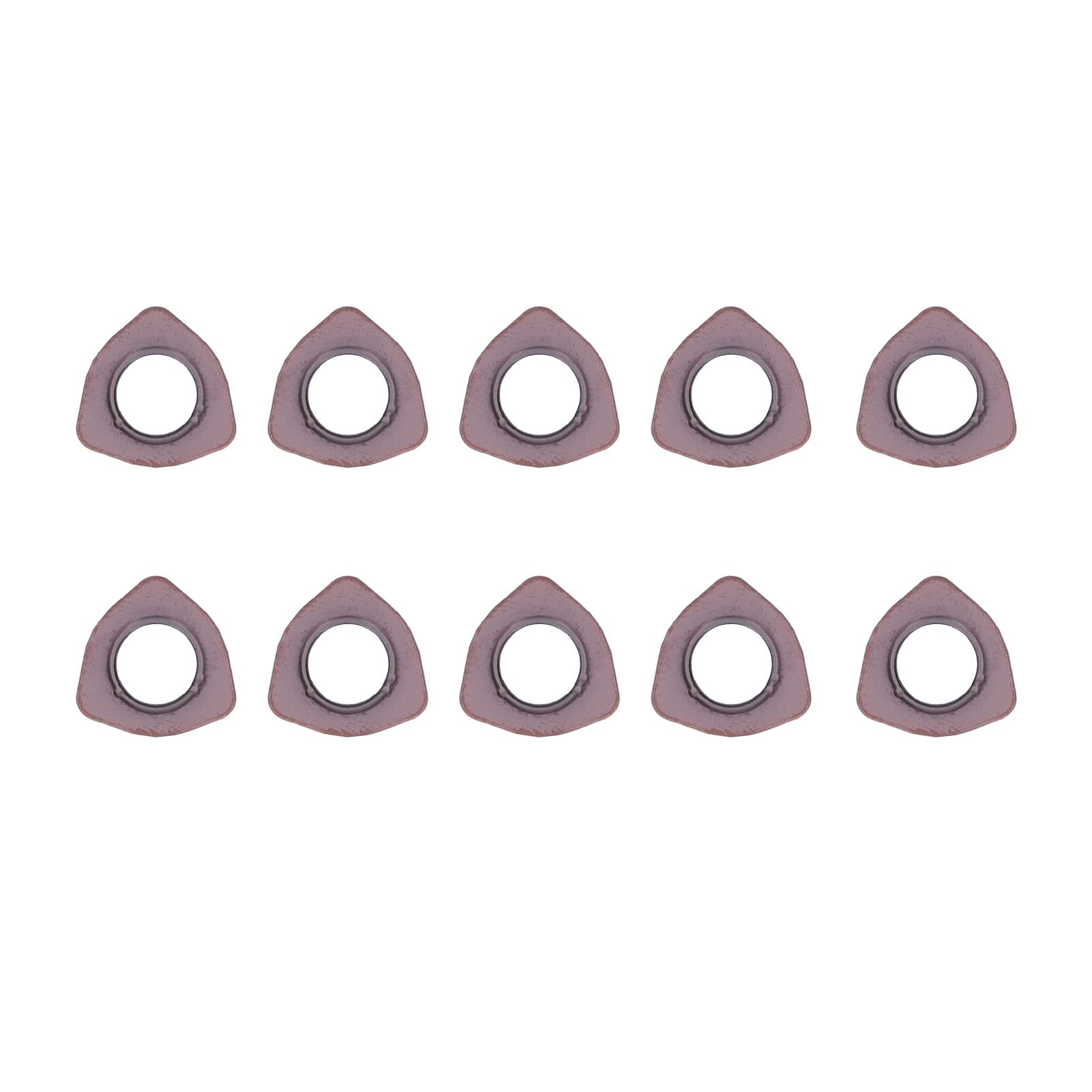 10 pezzi inserti per tornitura in metallo duro lame per fresa per tornio ad alta precisione rivestite in bronzo per lavorazione di acciaio ghisa utensili CNC usura durevole