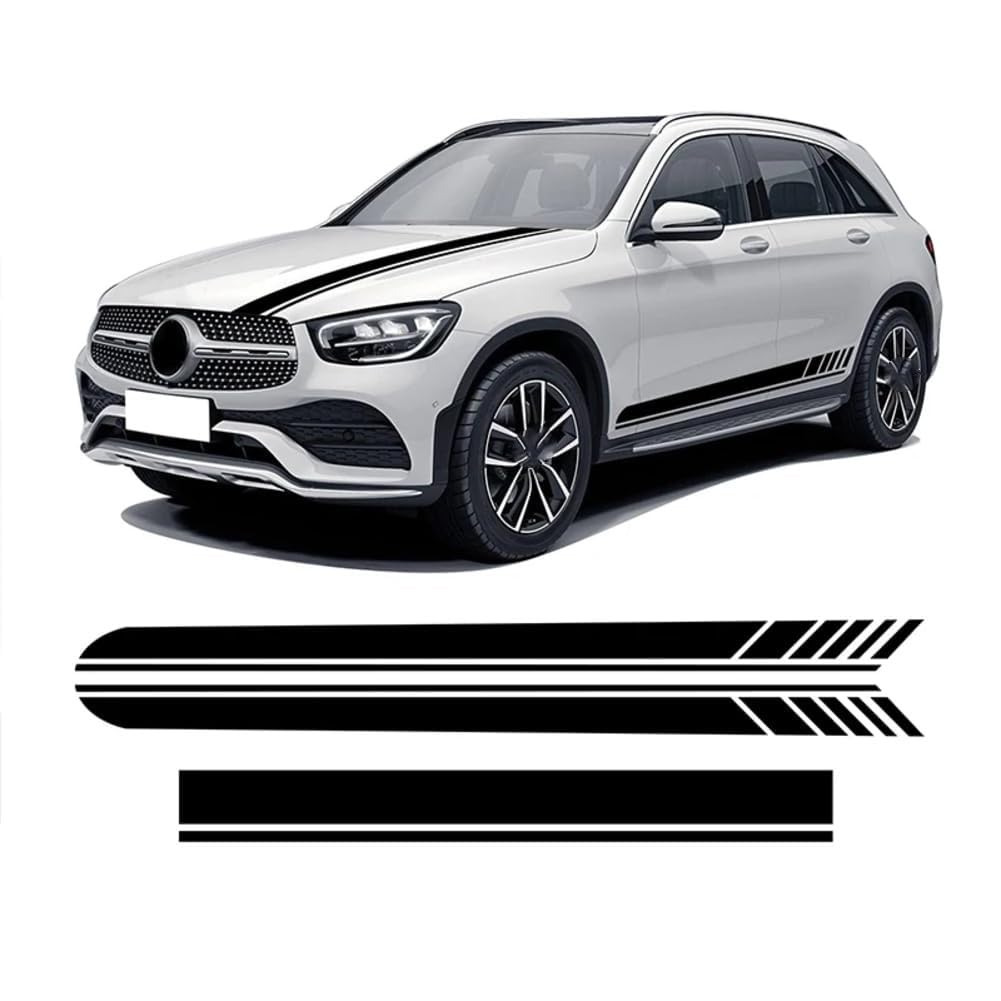 Autocollants de voiture pour Mercedes Benz GLC Class édition premium A-Black pour carrosserie