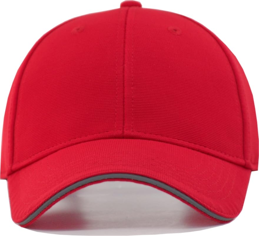 Image of TSSGBL Men's Plain Baseball Hat - OSFM & XXL Big Head Fit,Adjustable Structured Ball Cap with Reflective Sandwich Brim