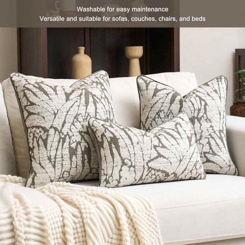 Housses de coussin en polyester gris clair lot de 10 bohémien 45x45 cm
