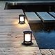 Budbuddy 20W LED Gartenlampe Wegeleuchten außen Zylindrisch Gartenleuchten mit Strom Schwarz Garten Beleuchtungen IP65,Gartenbeleuchtung mit Strom mit E27 Fassung Pollerleuchte außen