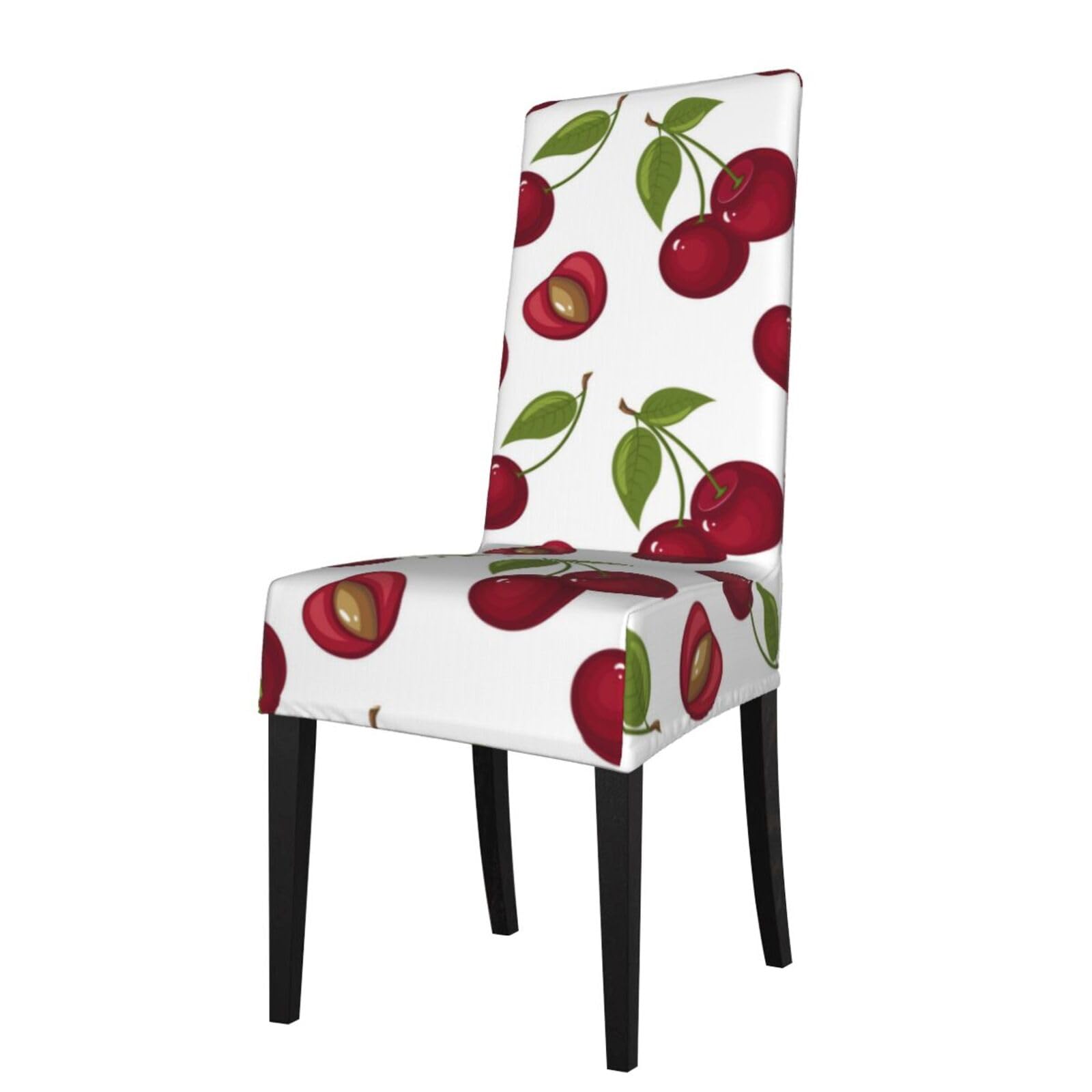 LKYMOH Cherry 1, Chair Covers Stretch Chair Slipcovers for Dining Room, for Party Pet Protection Universal Fit Soft Polyester