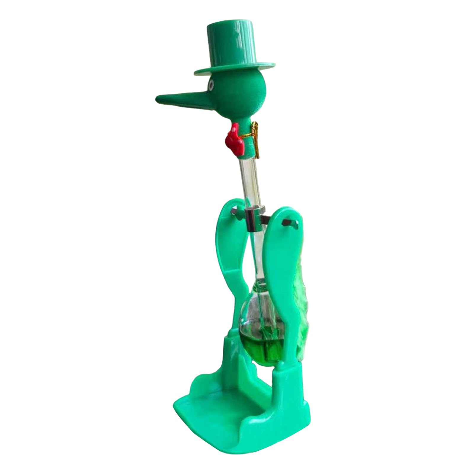 Novelty Drinking Water Bird Toy, Non-Stop Lucky Drinking Bird Toy, Bobbing Duck Perpetual Motion Desk Toys, Glass Educational Science Ornament for Home, Office, Desktop Decoration & Kids Learning