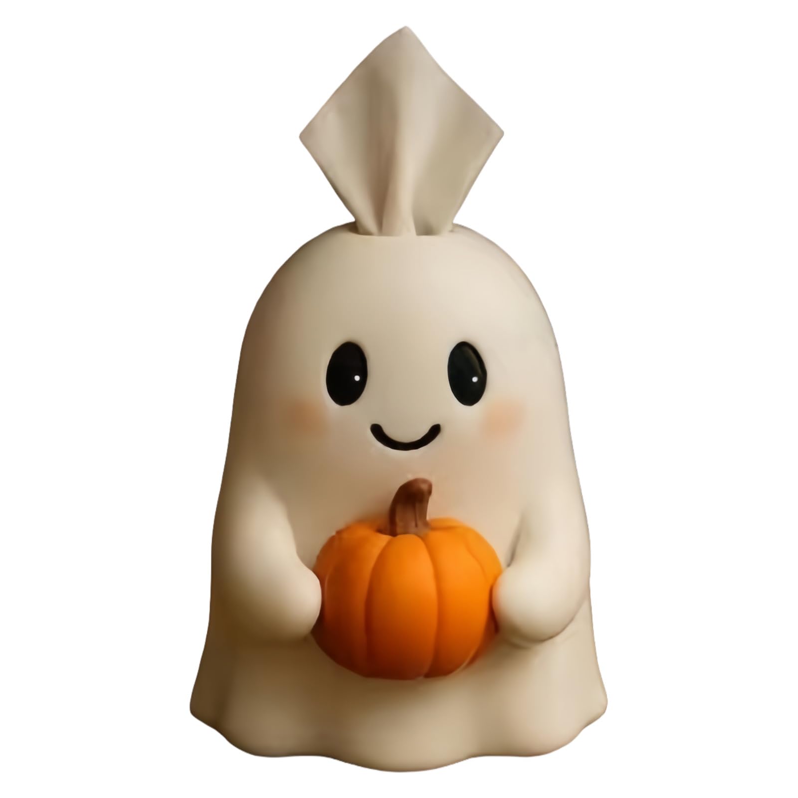 Kalttoy Halloween Tissue Holder with Specters Pumpkin Theme Decorative Resin Storage for Living Room Decors Specters Pumpkin Tissue Holder