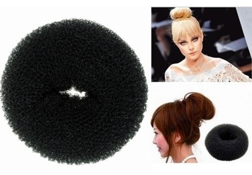 AASA Hair Styling Tools for Home and Saloon Use (5 Hair Bumpits + 1Donut) Black 20Grams Pack of 1 3