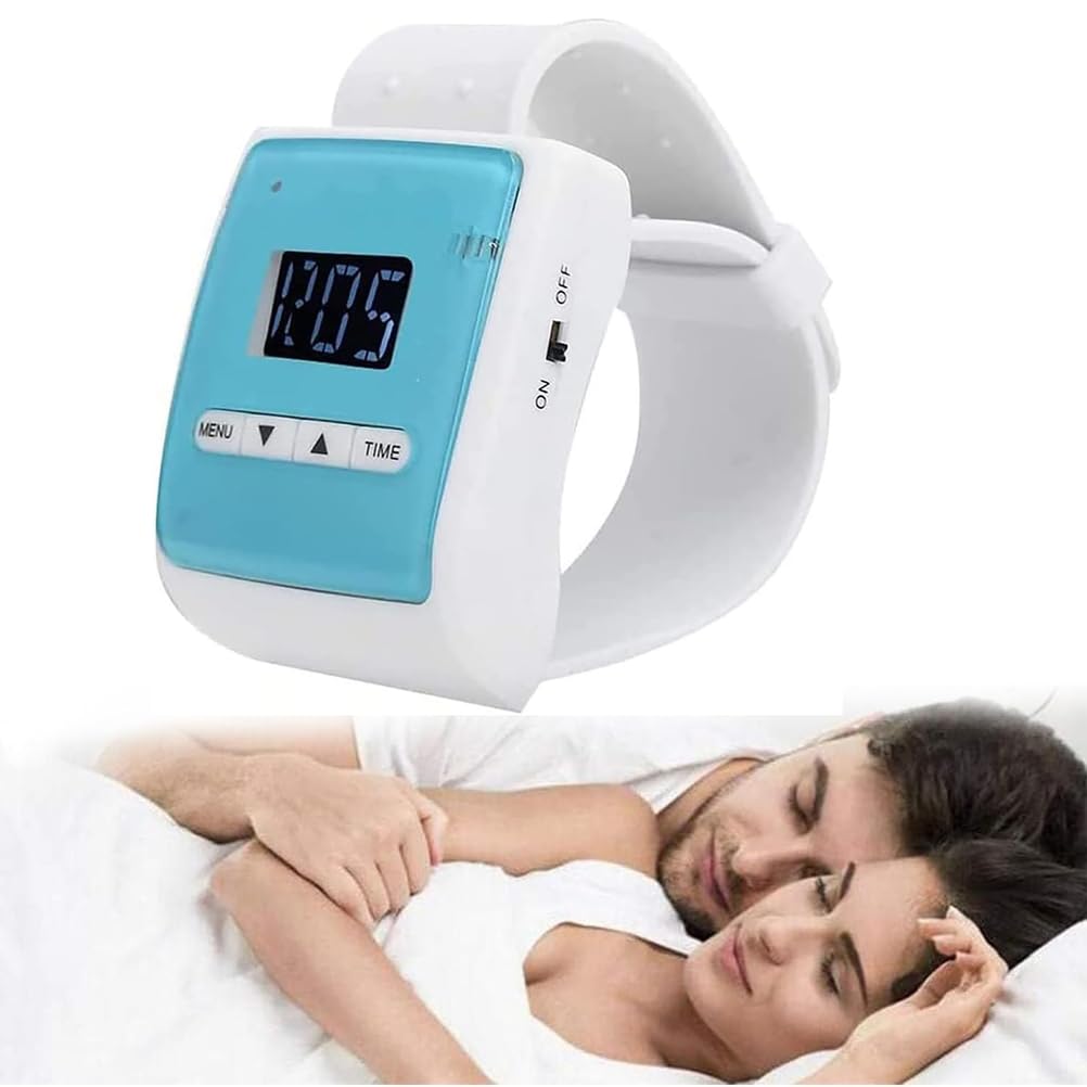 Dispositivo Anti-Ronquidos Inteligente Tipo Pulsera, Reloj para Dormir con Pantalla LCD Y Sensor De Biorretroalimentación, Solución Eficaz contra Los Ronquidos, Ideal para Viajes En Avión
