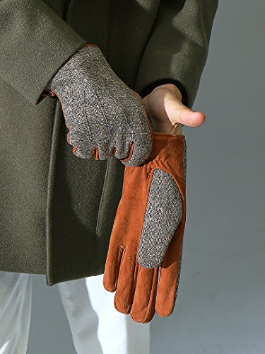 (アバハウス) ABAHOUSE ファッション雑貨 ツイードコンビグローブ メンズ ベージュ Free