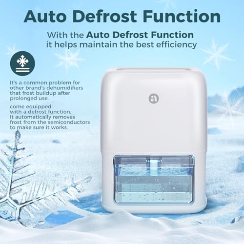 Image of 60 OZ Dehumidifiers for Home, Dual-Semiconductor Quiet Dehumidifier with Timer Sleep Mode Auto-Off 7 Colors Light Portable Small Dehumidifiers for Bathroom, Cloakroom, RV