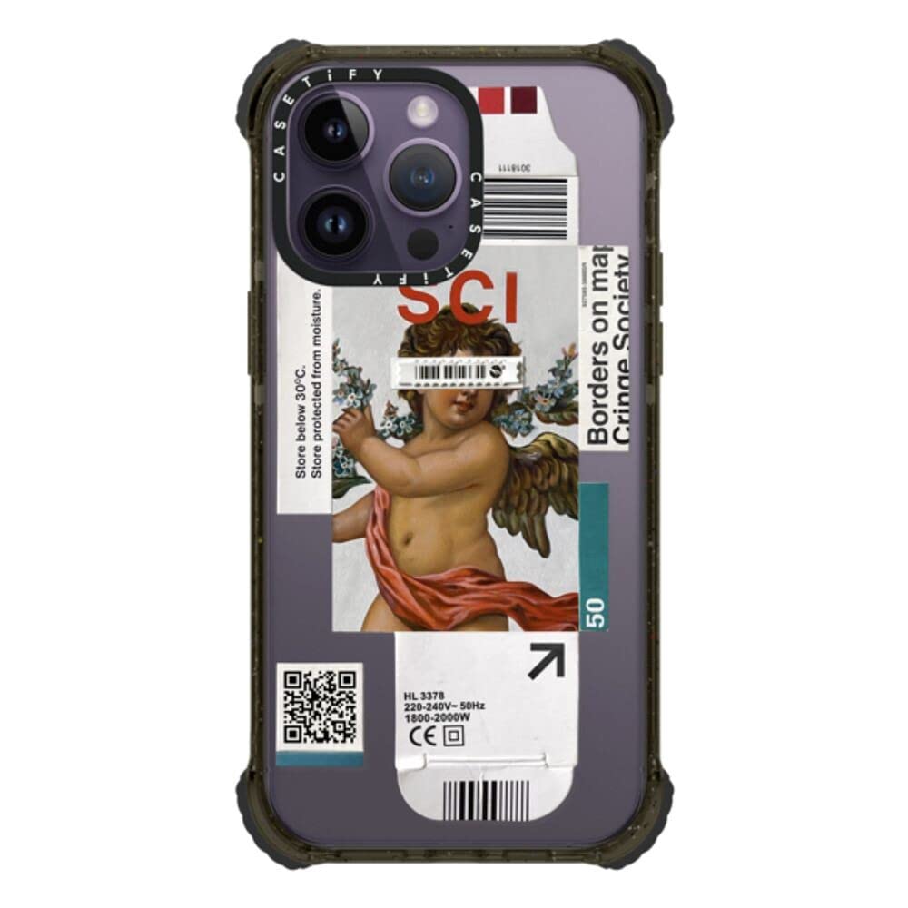 CASETiFY Ultra Impact iPhone 14 Pro Max Case [5X Military Grade Drop Tested / 11.5ft Drop Protection] - Below 30 Degrees - Glossy Black