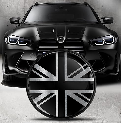 Image of Biomar Labs 82mm Car Bonnet Badge Compatible with BMW 51148132375 - Replacement BMW Badge Emblem for Bonnet or Boot EO (EO 21)