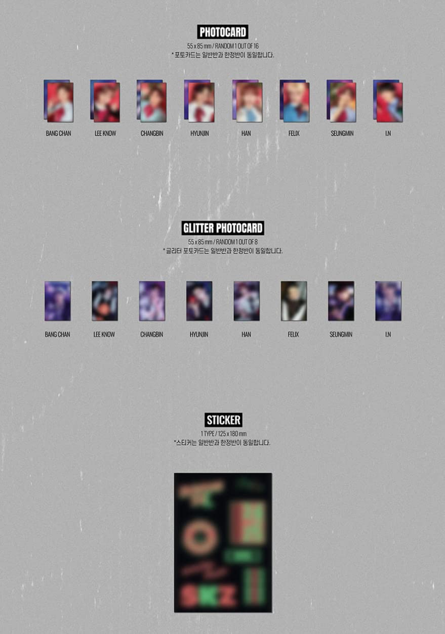 STRAYKIDS : Christmas EveL (Standard Version) Holiday Special Single Album CD-R+Photocard+Photobook+Glitter Photocard+Sticker+(Extra STRAYKIDS 4 Photocards+1 Double-Sided Photocard+Pocket Mirror) - Image 4
