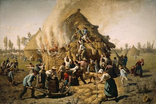 Pinturas murales retro de Jules Breton impresiones decorativas de 60x90cm