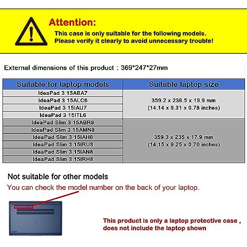 Funda para portátil de 15.6'' para Lenovo IdeaPad 3 miniatura 2