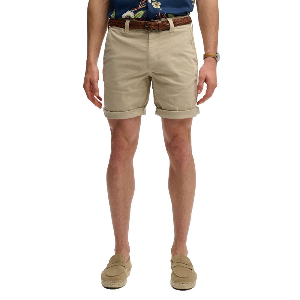 Superdry Men's Beige Chino Shorts Utility