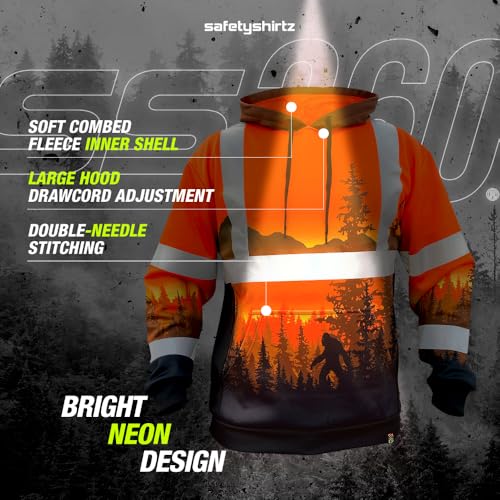 Image of SafetyShirtz SS360 ANSI Class 3 Type R Graphic Hoodie