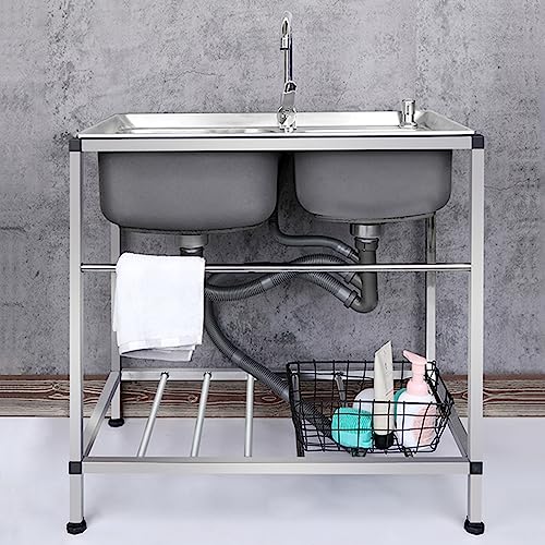 Baodiale 24816SC2 Doppelspülbecken Edelstahl Küche