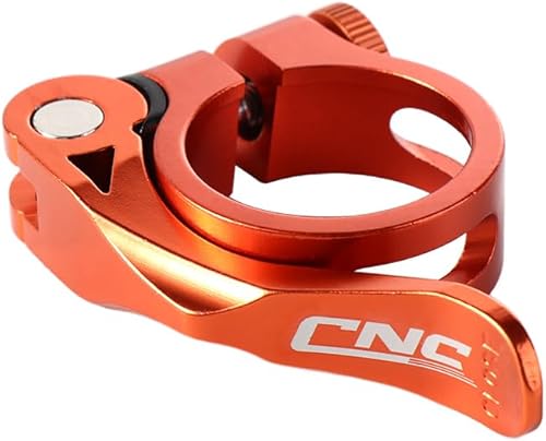 Abrazadera de poste de asiento de bicicleta, abrazadera de tija de sillín de bicicleta de montaña ajustable de aleación de aluminio de liberación