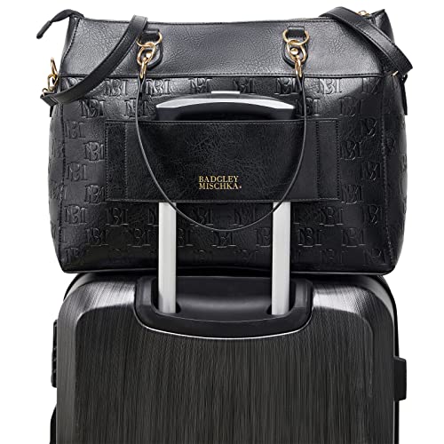 Image of Badgley Mischka Madalyn Vegan Leather Travel Tote Weekender Bag