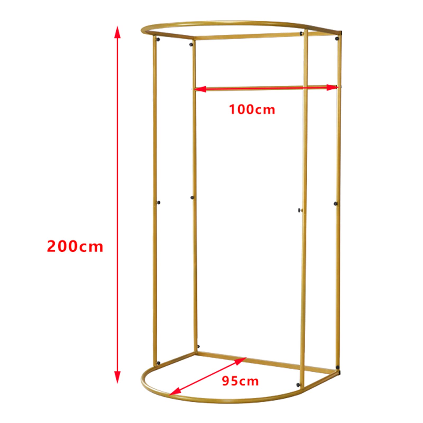 Freistehend Umkleidekabine mit Beschattung Vorhänge, Tragbarer Temporärer Einfacher Umkleidekabine, für Bekleidungsgeschäft, Einkaufszentrum und Büro, Schutz Privatsphäre, 200x100x95cm (Silber)