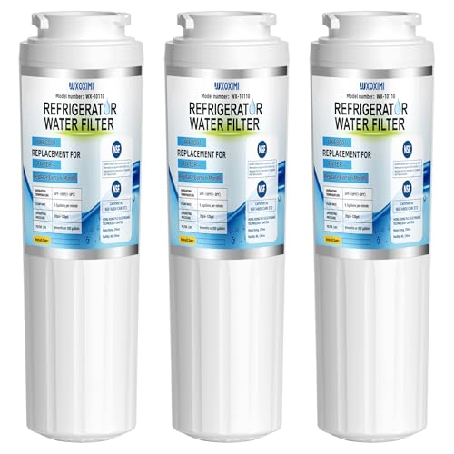 Everydrop filter 4 Replacement for Whirlpool WRF555SDFZ WRF535SWHZ WRX735SDHZ WRX735SDBM WRF555SDHV WRF535SWHV Maytag MFI2569VEM MFI2568AES MFI2269VEM MFI2269VEB MFI2569YEM MFI2569YEM by WXOXIMI