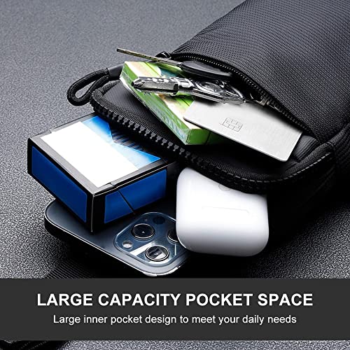 DONGKER Sling Chest Crossbody Bag, Wasserdicht Schultertasche, Crossbody Bag Backpack für Männer und Frauen, die Outdoor-Sportarten wandern (S, Grau)