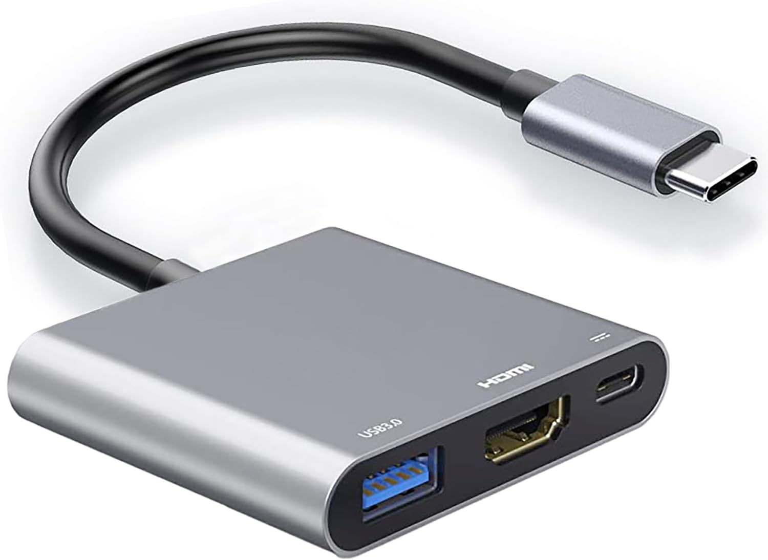 Apple MacBook Pro M1 2016-2022, Air M1 2018-2022, iPad Pro iMac USB-C AV Multiport Adapter - 4K HDMI, USB 3.0, Fast Charging Port