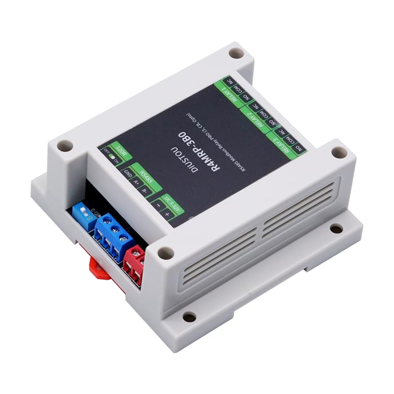 RS485 Relay Modbus RTU Protocol Control 5-32V Voltage Industrial Grade Controller with ABS housing DIN Rail mounting (4-Channel)