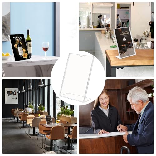 Présentoir de table A6 transparent idéal pour organiser les menus de restaurant - 7