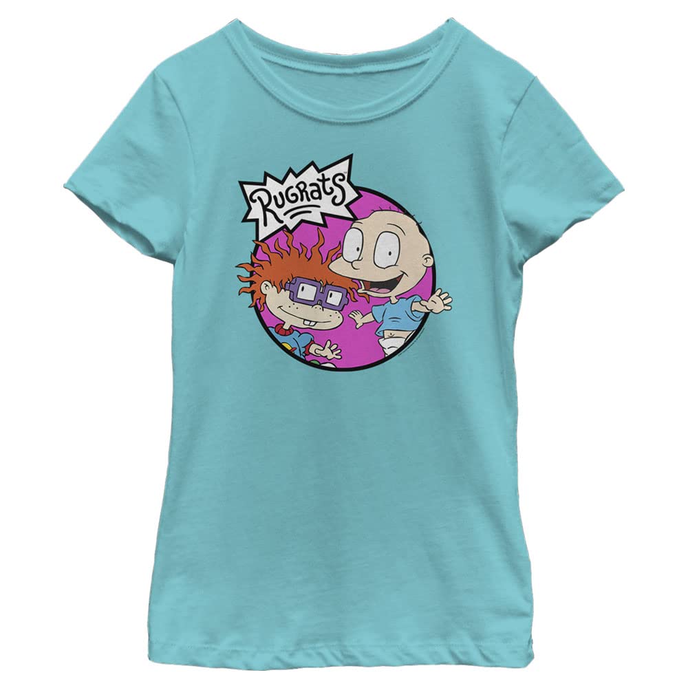 Nickelodeon Little, Big Rugrats Girls Short Sleeve tee Shirt