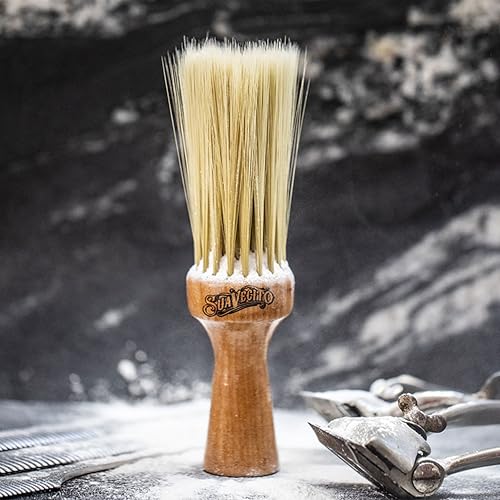 Image of Suavecito Neck Duster Brush Long Soft Bristles & Wood Handle Clean Hair Dust Effortlessly