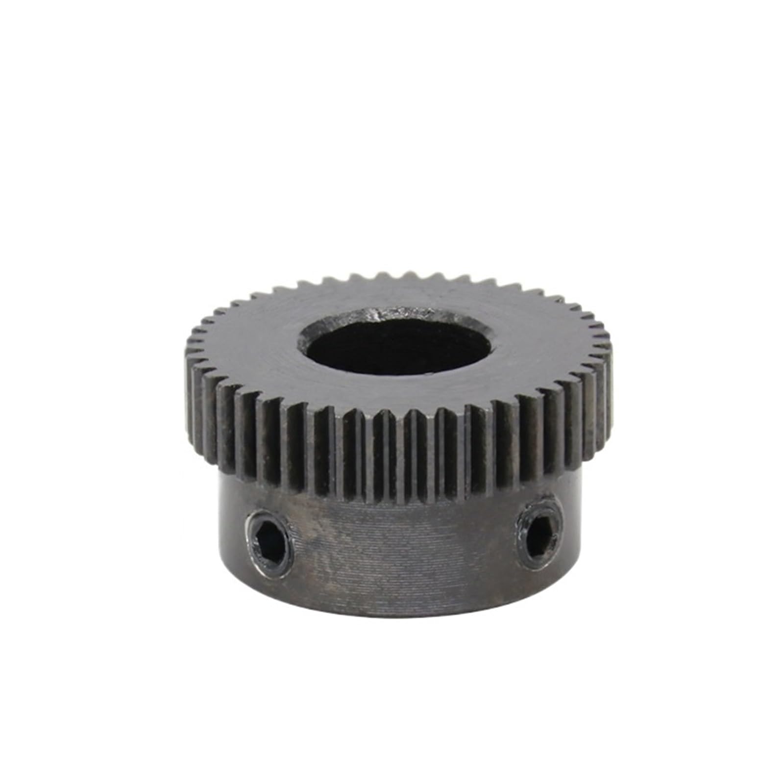 Bevel Gear Pinion Hardware Mechanical Motor Gear 0.5M-45T/46T Bore Size 6/8/10mm Mini Gear Wheel Carbon Steel Blackening Teeth Height 5mm Transmission Parts(0.5M-46 Teeth-6mm)