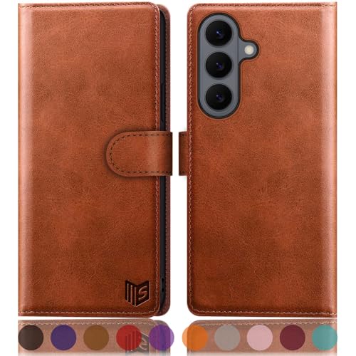SUANPOT Etui Coque pour Samsung Galaxy S26 Plus [RFID Blocage] [Magnétique Protection] Fentes pour Cartes Protection Etui Housse Premium en Cuir PU pour...