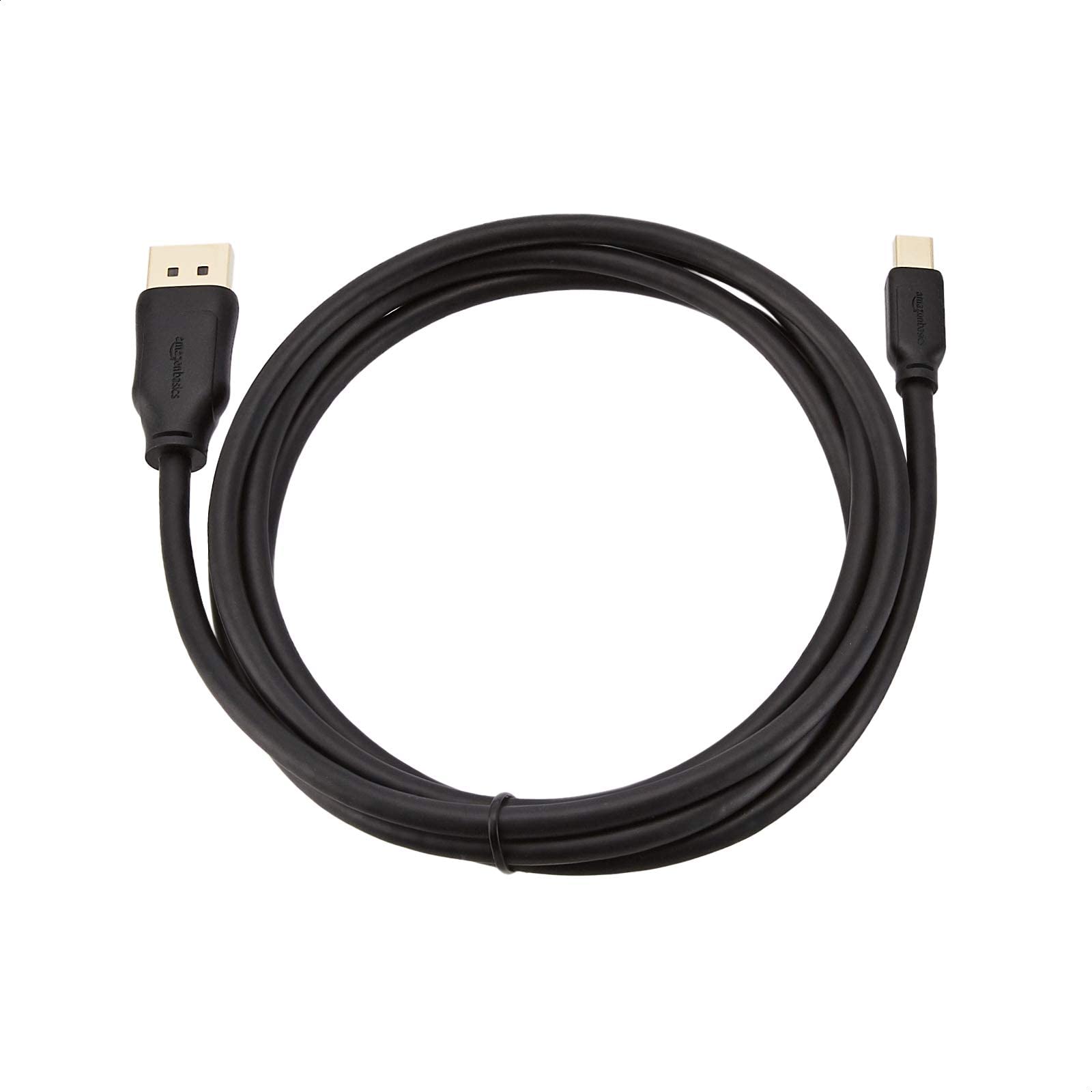 Amazon Basics – kabel Mini DisplayPort do DisplayPort, 1,8 m, czarny.