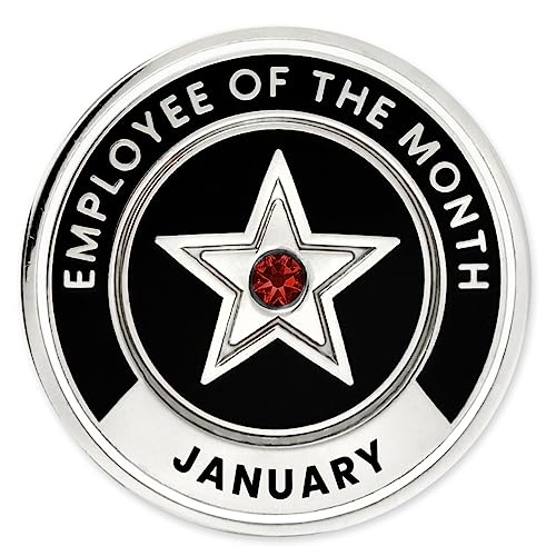 Image of PinMart Employee of the Month Lapel Pin - 1 inch Cloisonne Enamel Pin