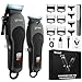 Yineel Hair Clippers Men, Professional Cordless Beard Trimmer and Hair Clippers Set, Rechargeable Trimmer with LED Display, Waterproof Clippers for Hair Cutting, Gift for Men Barber Kid