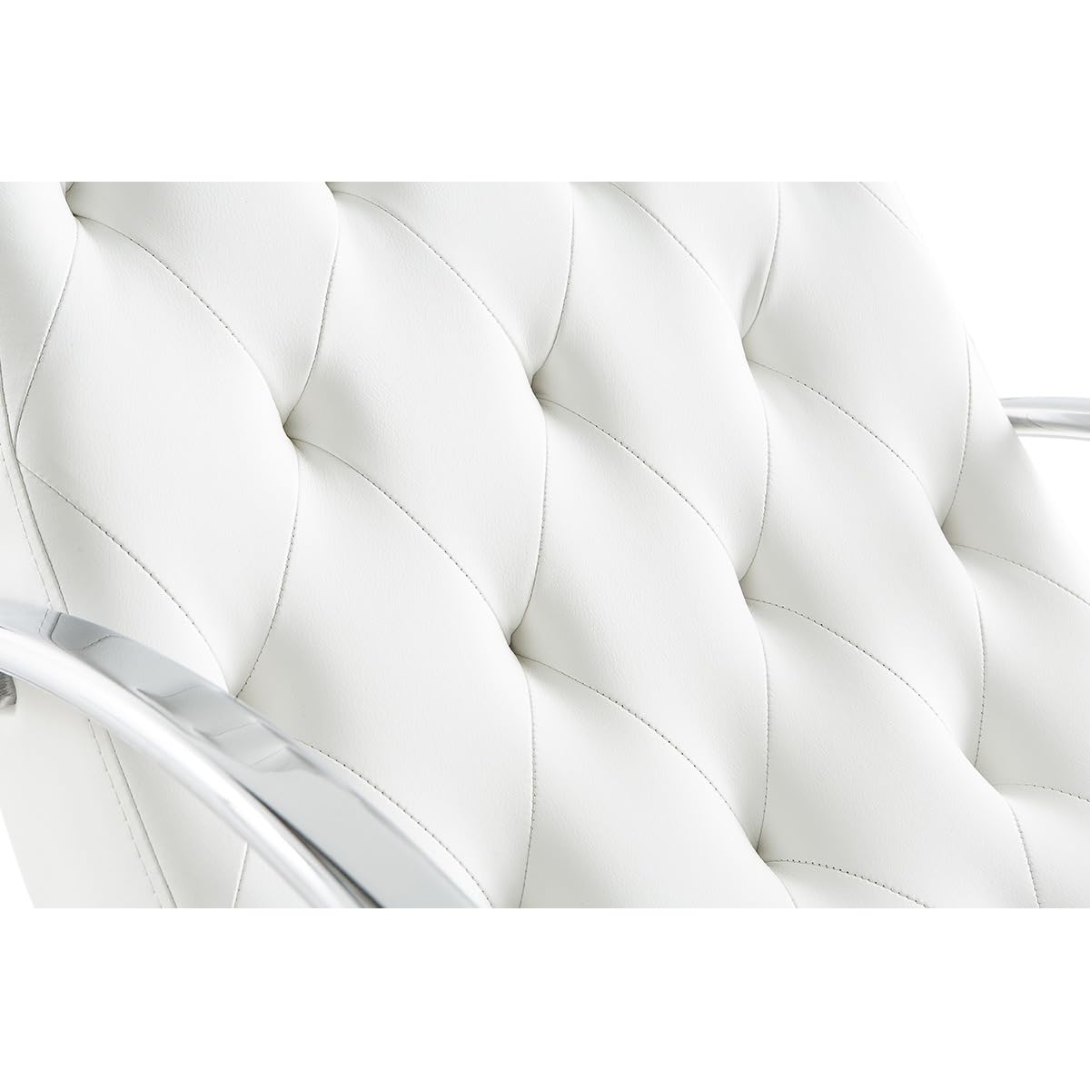 Miliboo Design-Sessel Schaukelstuhl CHESTY Weiß