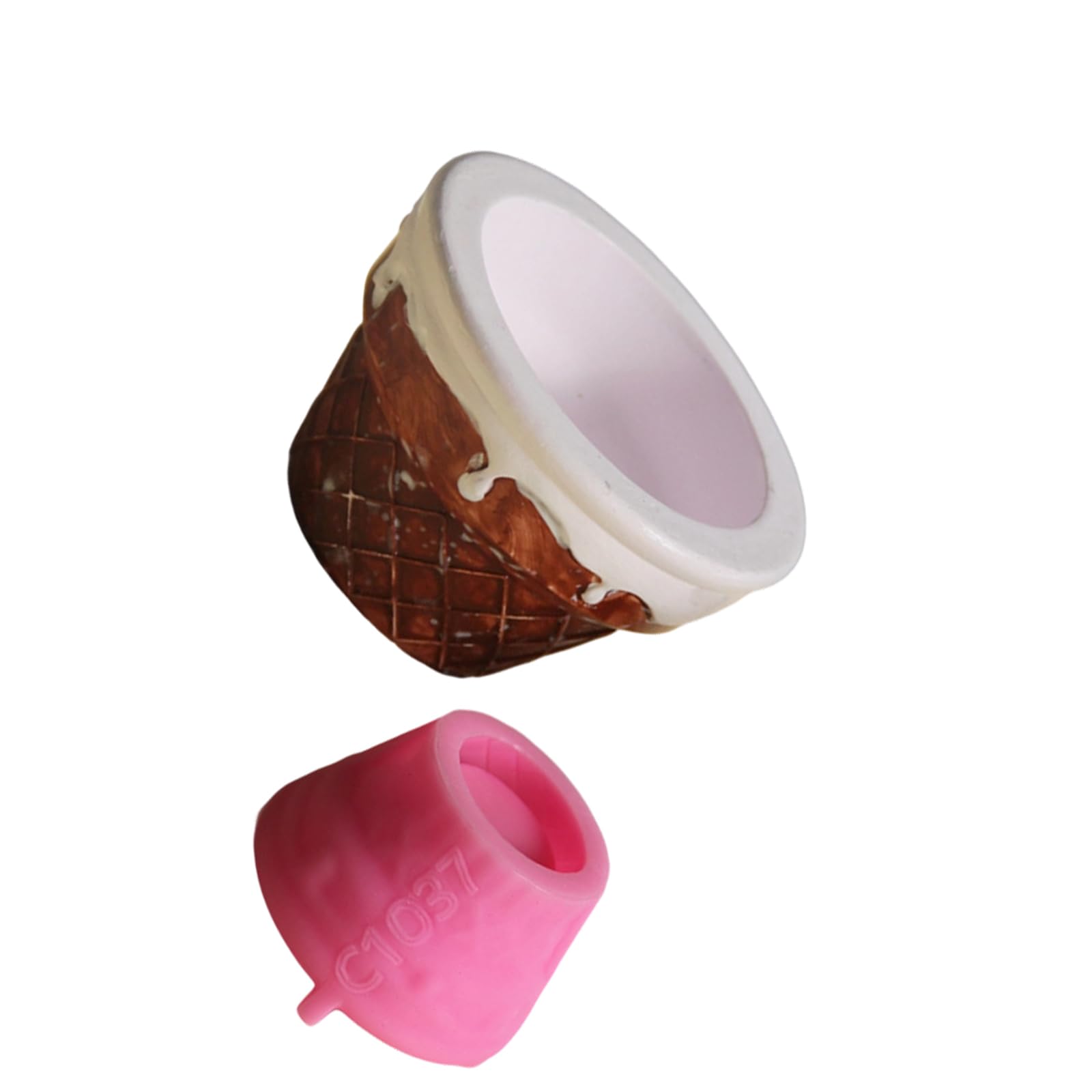 Hsioluted Easy Use Silicone Ice Cream for Plasters Concrete Craft Projects Multifunctional Tool Flexible Silicone Craft