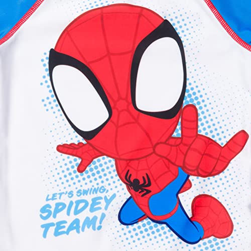 Image of Marvel Boys' Swimwear 2-Piece Rashguard and Swim Trunks Set Toddler to Big Kid