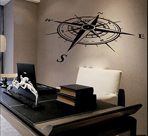 Vinilo decorativo pared rosa náutica 34x22 pulgadas