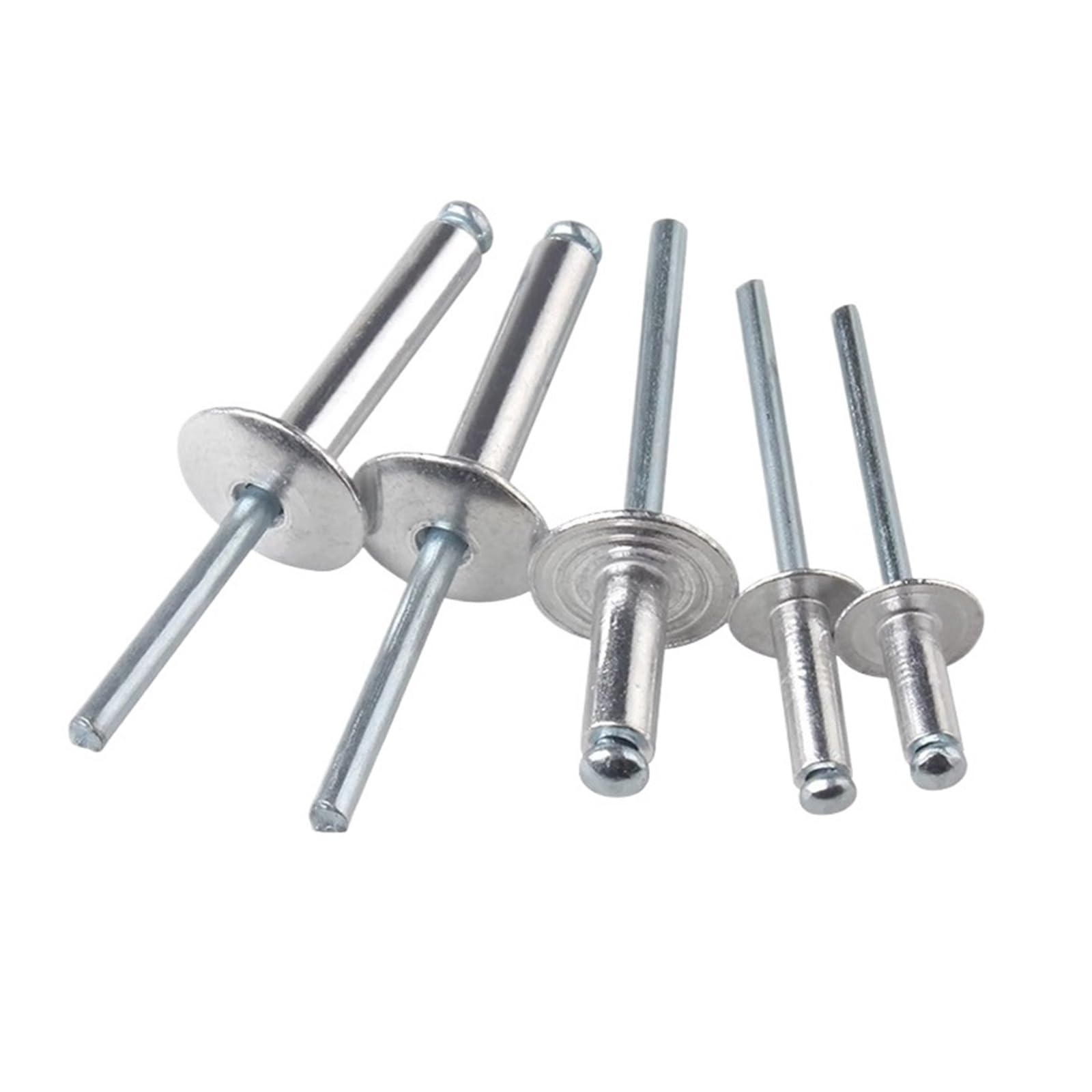 Pop Rivets Aluminium Blind Pop Rivet Aluminum Alloy Rivet 2.4mm 3mm 3.2mm 4mm 5mm Bolt Iron Shank Mandrel Exhaust Aluminium pop Rivets Fasteners(Length 10mm,Silver M3.2 (50Pcs))