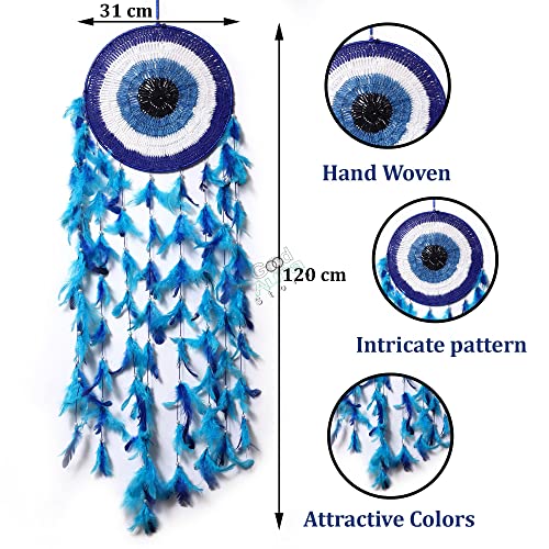 Image of Dream Catcher with Light Wall Hanging, Feather Home Decor for Bedroom, Kids Room, Living Room, Balcony & Cafe Decoration, Gift Item (Multicolor 1)