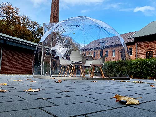 HOME DELUXE - Iglu Arctic- ⌀ 354 cm, Höhe 231 cm, 9,1 m² Wohnfläche I Glas Iglu, Gartenkuppel, GEO