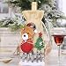 YUIP Cubierta de Botella de Vino de Navidad 4 Piezas Bolsas de...