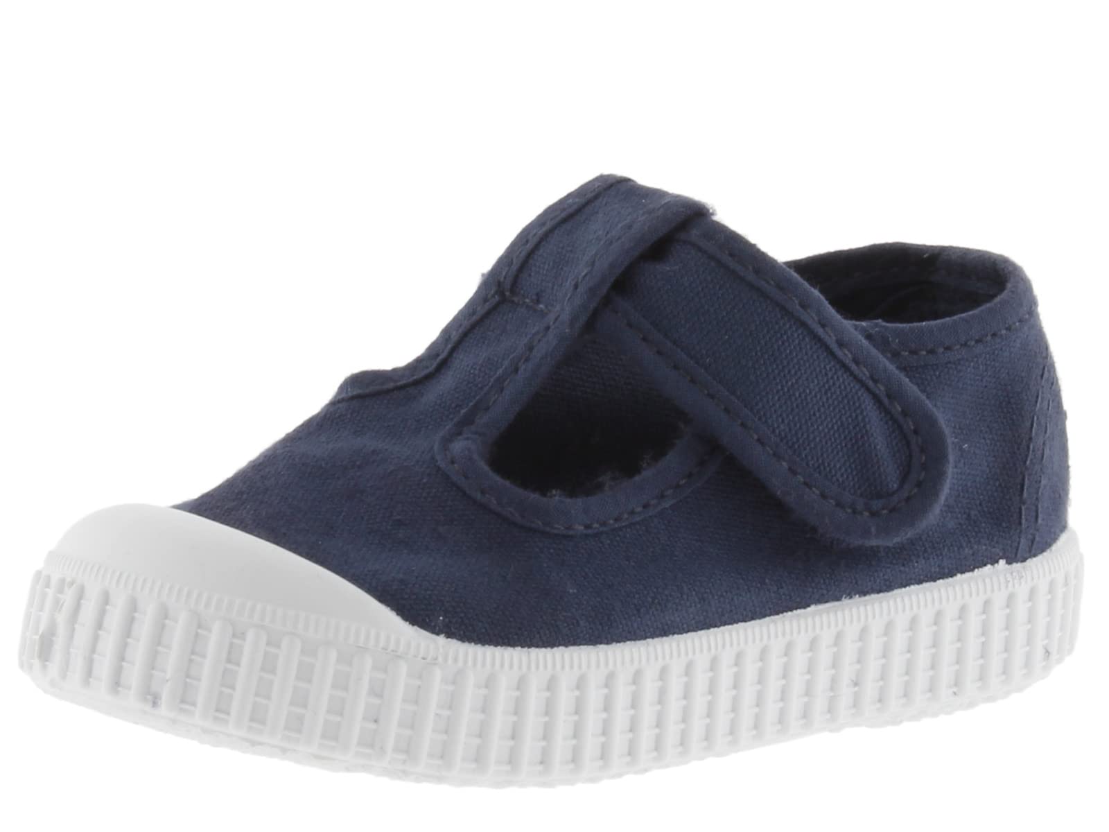 victoria 1915 Unisex Canvas Mary Janes DREC & Strap & Reinforced Toe 136605 for Kids Marino 25