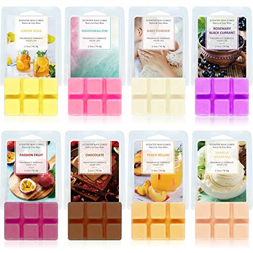 SCENTORINI Scented Wax Melts, Wax Cubes, Scented Soy Wax Melts, Wax Melts for Wax Warmer