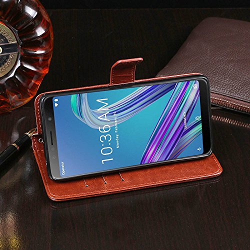 SHIEID Case For Asus Zenfone Max Pro M1 ZB602KL Wallet holster Cover Case Soft Material Cover Smartphone Case for Asus Zenfone Max Pro M1 ZB602KL (Dark blue) - Image 3