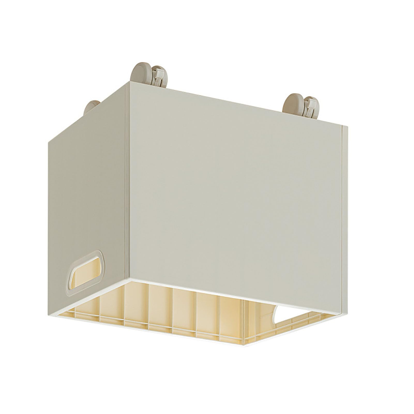 Scatola Porta Libri, Scatola Porta Documenti in Plastica con Doppie Maniglie Laterali, Impilabile con Carico di 50 Kg, Ampia Apertura 25 X 24 X 32 Cm, per Studenti, Aula, Ufficio, Casa