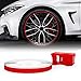 4R Quattroerre.it 10352 Wheel Trim Tiras Adhesivas Reflectantes con Aplicador para Llantas de Coche, Rojo, 5 mm x 6 MT